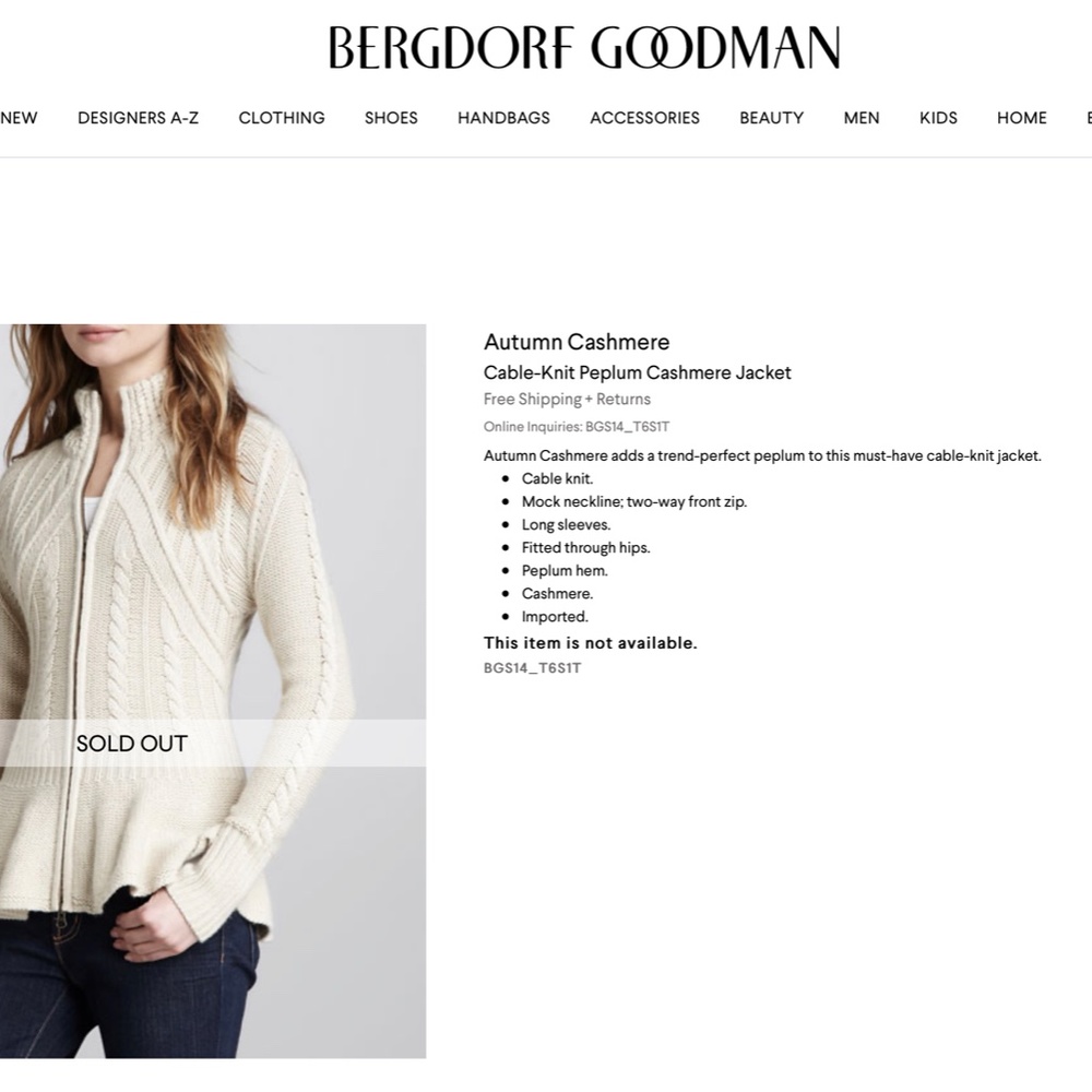 Autumn cashmere beige / camel zip cardigan -M - Picture 5 of 7